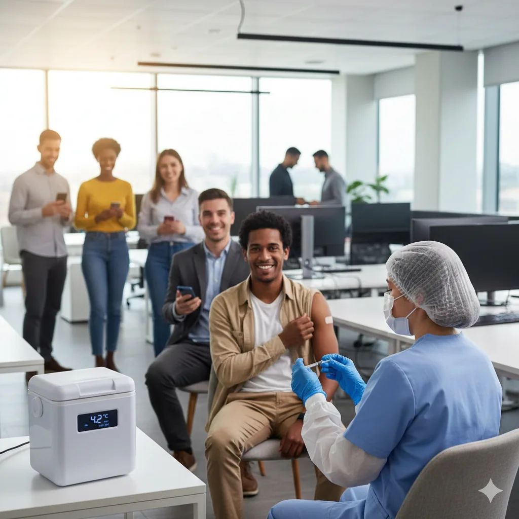Vacinação em empresa